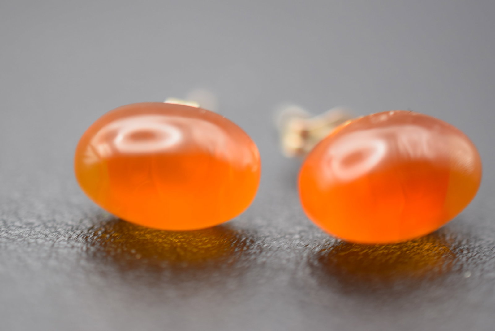 Genuine Cognac Amber Stud Pierced Earrings Sterling Lot 913: Genuine Cognac Amber Stud Pierced Earrings Sterling Posts and Butterfly backings measures 3/8" x 1/4" 10mm