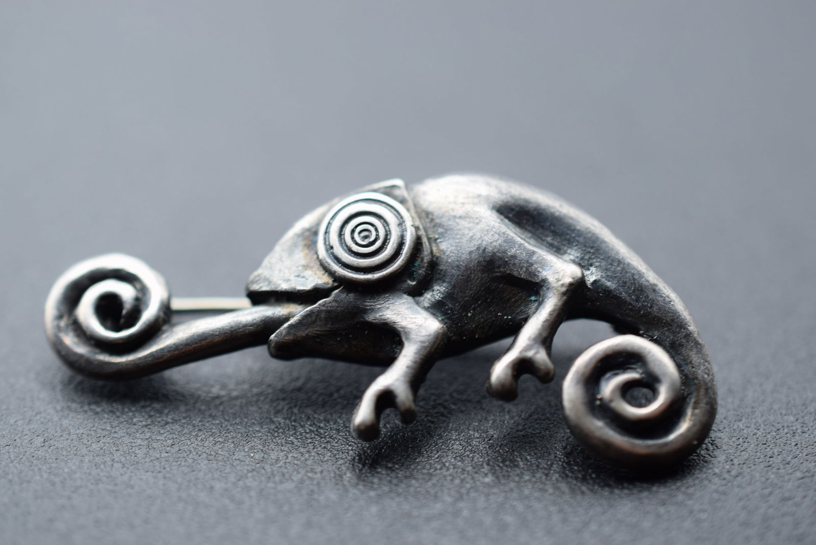 R Koch Sterling Ghecco Brooch Pin Lizard Lot 957 (1 of 4)