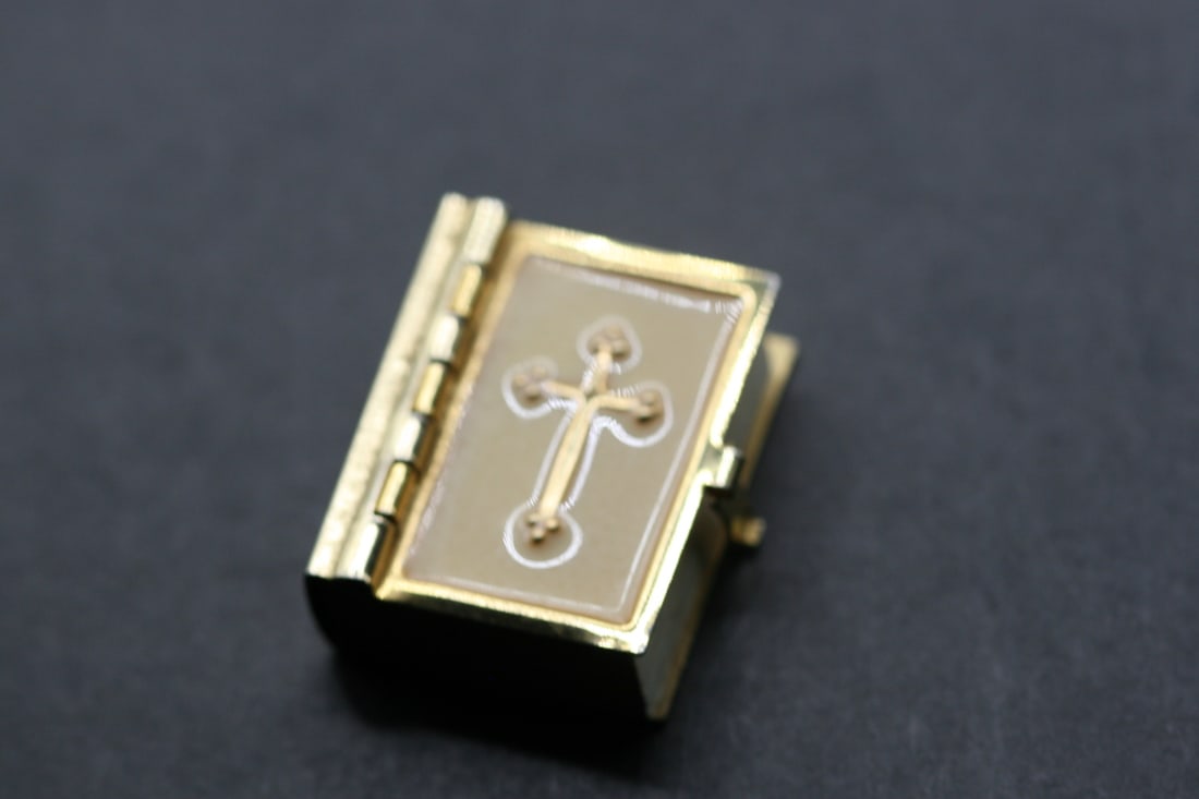 Tiny Miniature minuscule Gospel Matthew Bible vintage Lot 657 (1 of 8)