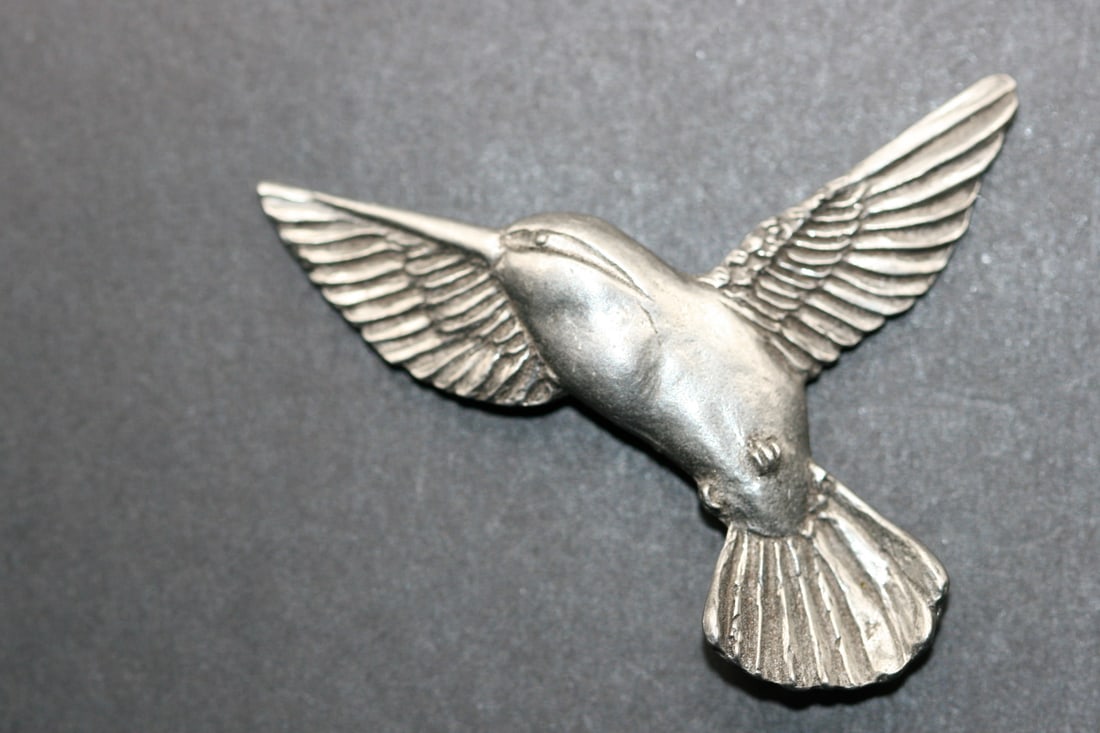 Rare 1994 Seagull Canada Pewter Humming Bird Brooch Pin Vintage Lot 941 (1 of 2)