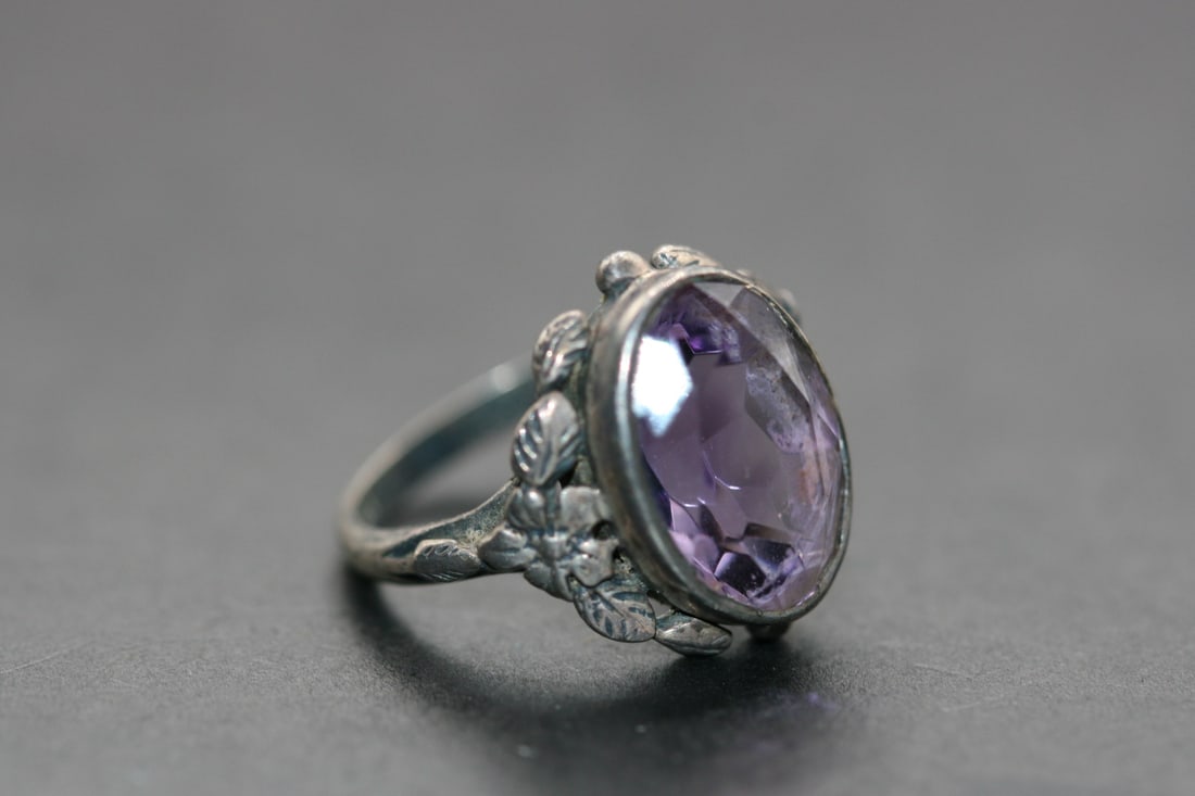 Shiptonia Sterling Silver 925 Vintage Edwardian 1910 Ring Size 6 1/2 Lot 967 (1 of 6)
