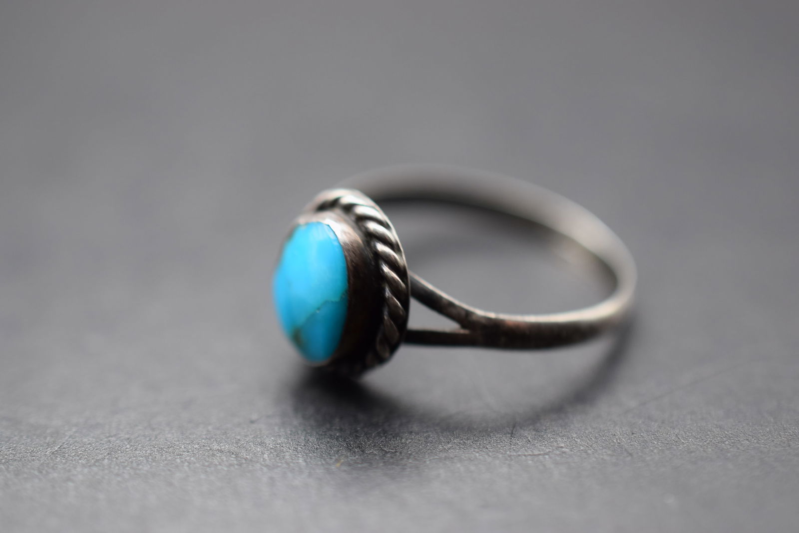 Turquoise Sterling Silver 925 Ring Size 6 Lot 158 (1 of 3)