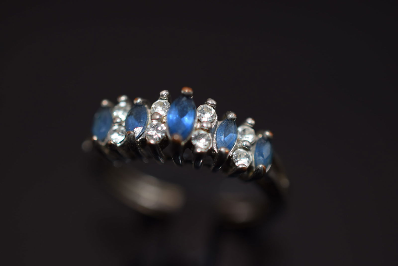 Cocktail CZ Sterling Silver 925 Ring Size 6   Lot 326 (1 of 6)