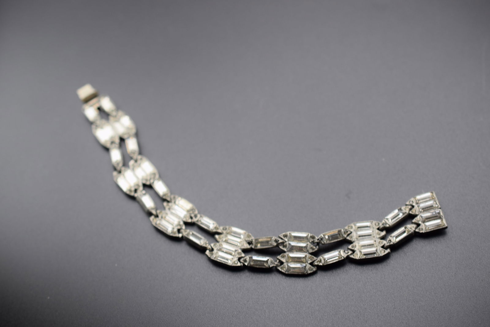 Vintage Baguette Rhinestone Bracelet  Lot 724 (1 of 5)