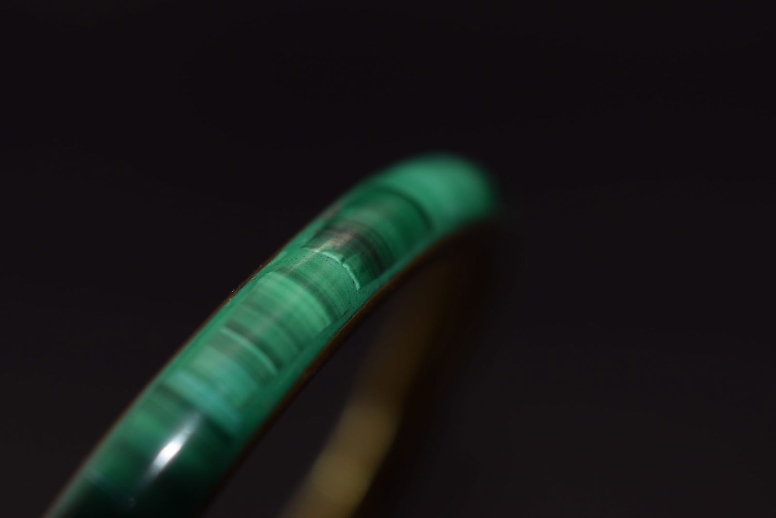 Malachite Bangle Bracelet Vintage   Lot 806 (1 of 3)