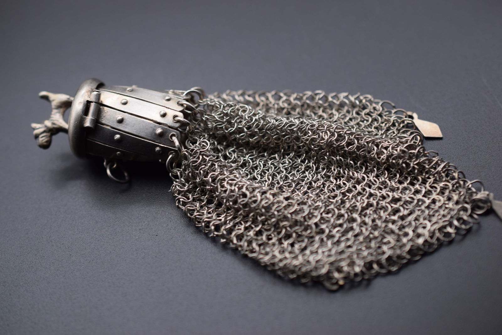 Edwardian Scottie Dog Mesh Cotte Maille Chainmail Coin Purse Sterling Silver 925 Charm Pendant  Lot (1 of 9)