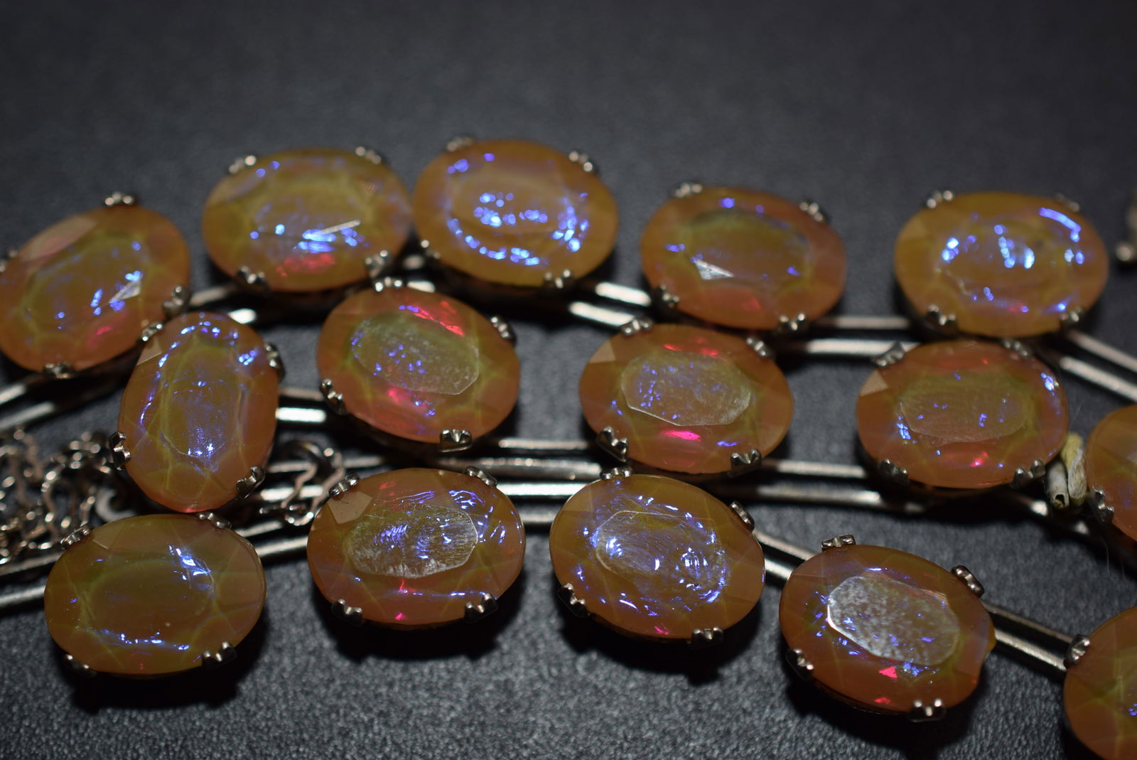 Czech Vintage Saphiret Necklace   Lot 940 (1 of 17)