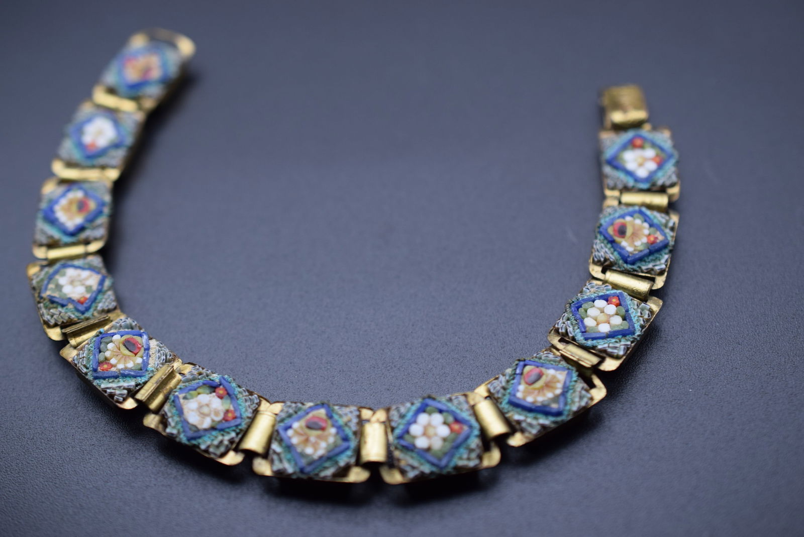 Micro Mosaic Vintage Bracelet  Lot 951 (1 of 8)