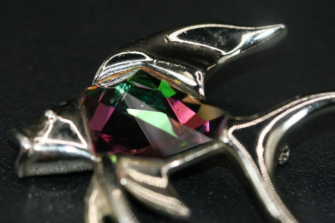 Sarah Coventry Sarahcov Brooch Pin Whimsical Fish Watermelon vintage .lot#20 (1 of 6)