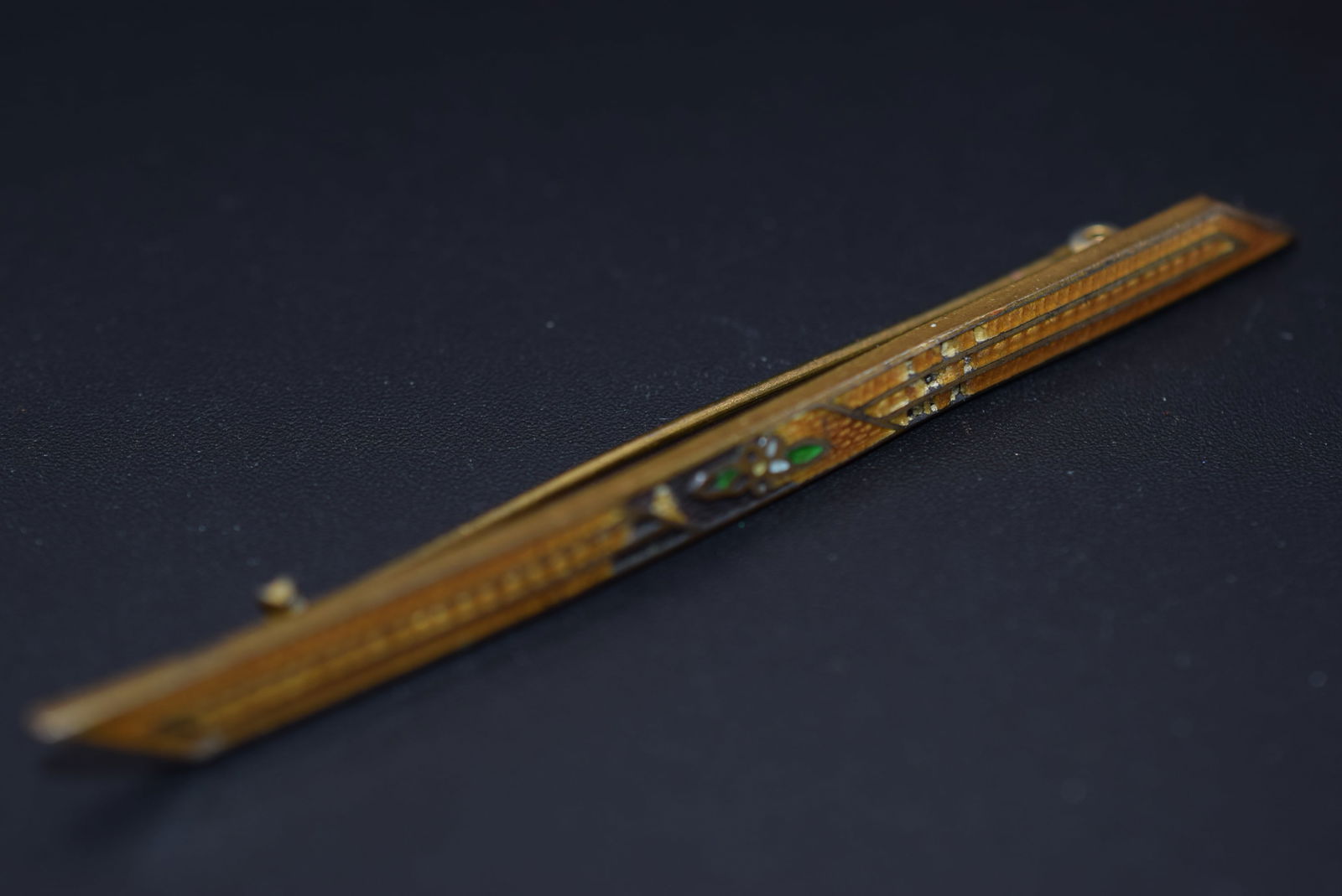 Enamel Bar Pin Vintage Lot# BE 24 (1 of 3)