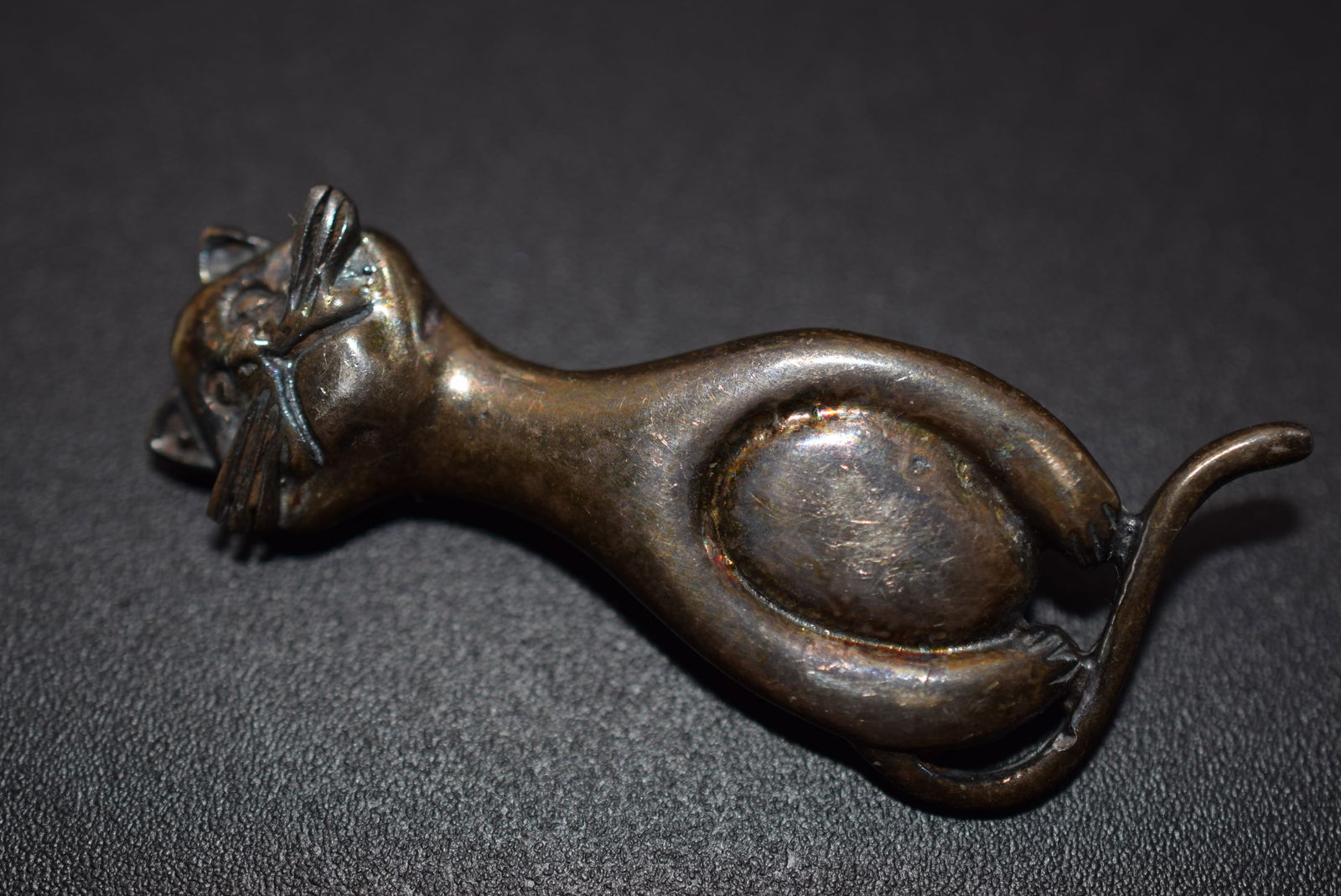 Cat Brooch Pin Vintage Sterling Silver 925 Lot # BE 59 (1 of 3)