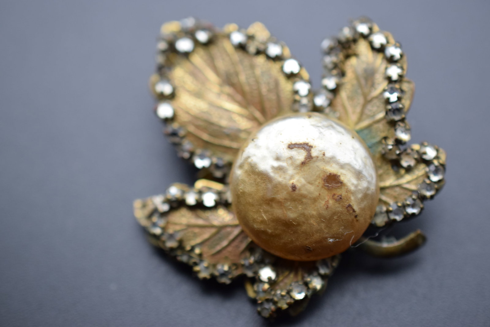 Wow Josef Morton Baroque Pearl Brooch Pin 1940's Vintage Lot # BE 102 (1 of 5)