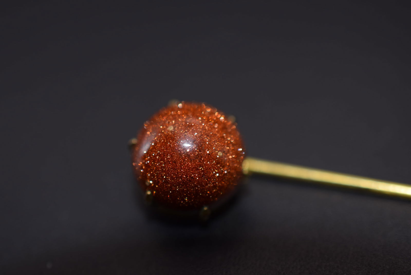 Hat Pin Stick Pin Edwardian Goldstone Vintage Lot#CF 21 (1 of 4)