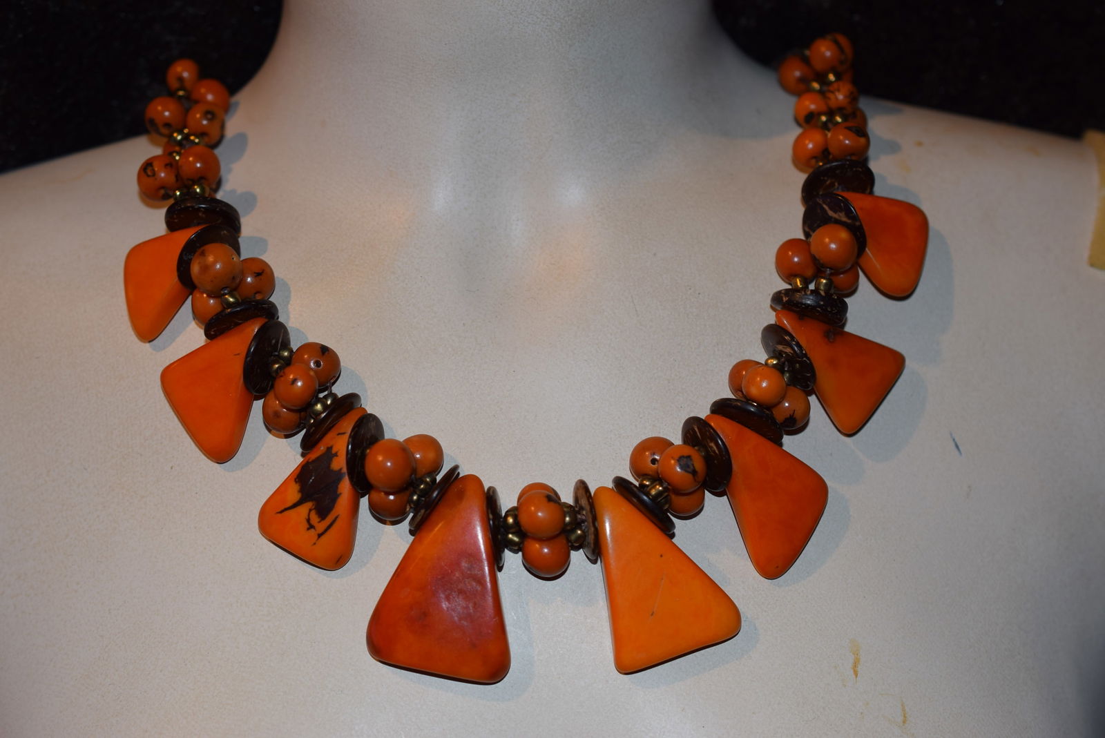 Old Amber Necklace handmade Lot#CF 53 (1 of 7)