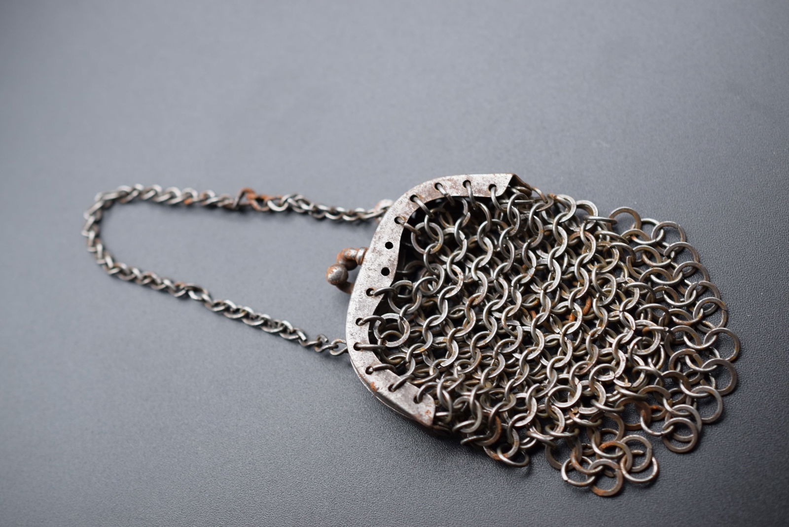 Old Chain Mail Coin Purse Vintage Lot#CF 124 (1 of 3)