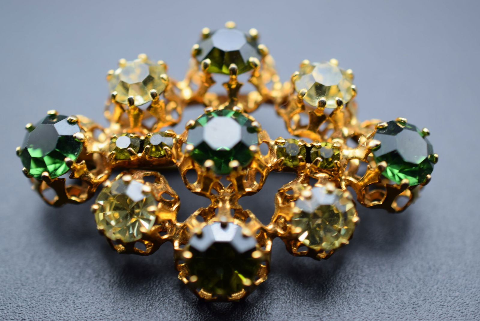 Austria 1940's Rhinestone Brooch Pin Lot#CF 480 (1 of 3)