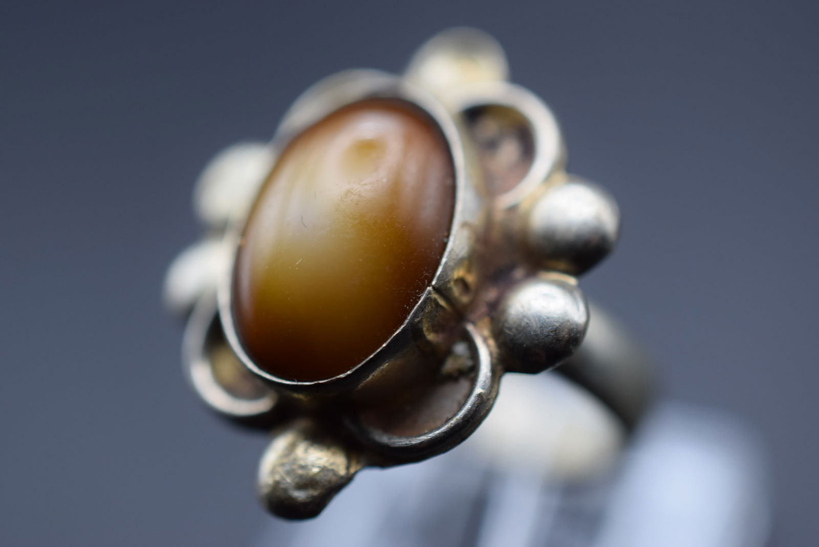 Mexico Elaborate Cats Eye Ring Lot#CF 594 (1 of 3)