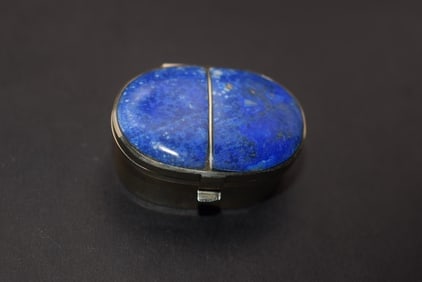 Lapis Pill Trinket Box Lot 617 (1 of 4)