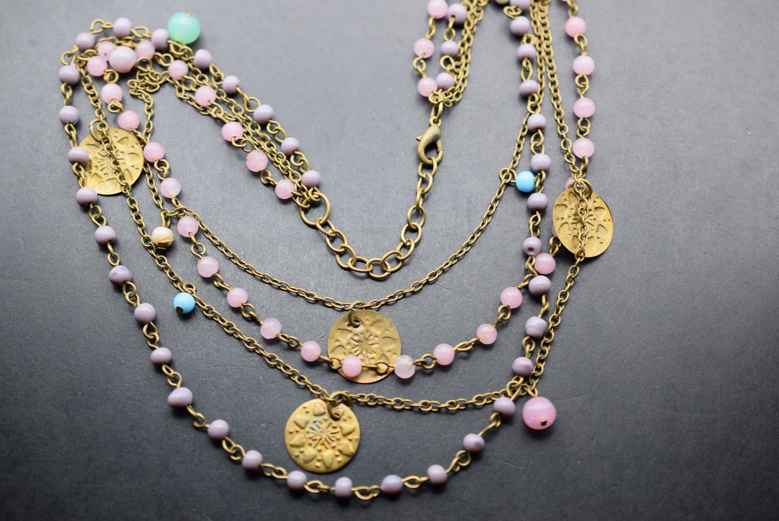 Boho eclectic Glass necklace Lot 9 (1 of 3)