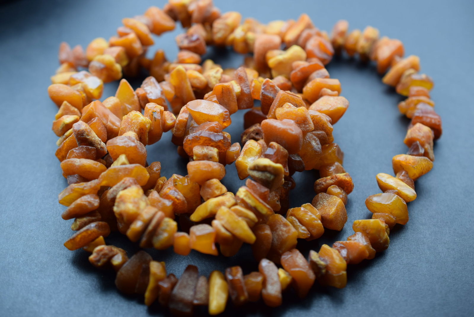 Baltic Amber Natural Necklace 50" long Vintage 70 grams Lot 34 (1 of 6)