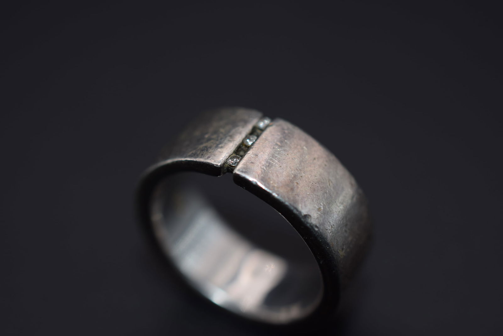 Modernist Band Ring Sterling Silver 925 size 5.5 Lot# DG 54 (1 of 5)