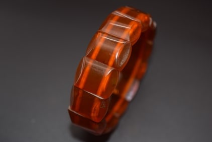 Amber Stretch Bracelet Vintage Lot 59 (1 of 4)