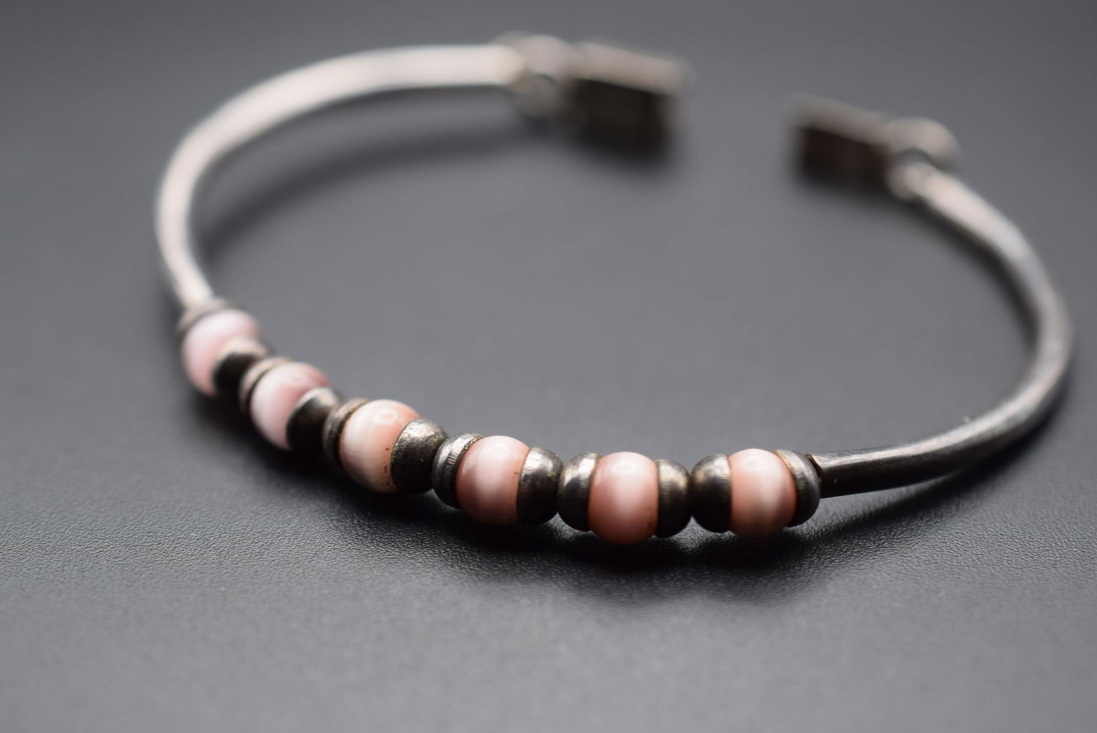 Sterling Mexico 925 Silver Bracelet Cats Eye Vintage Lot# DG 70 (1 of 4)