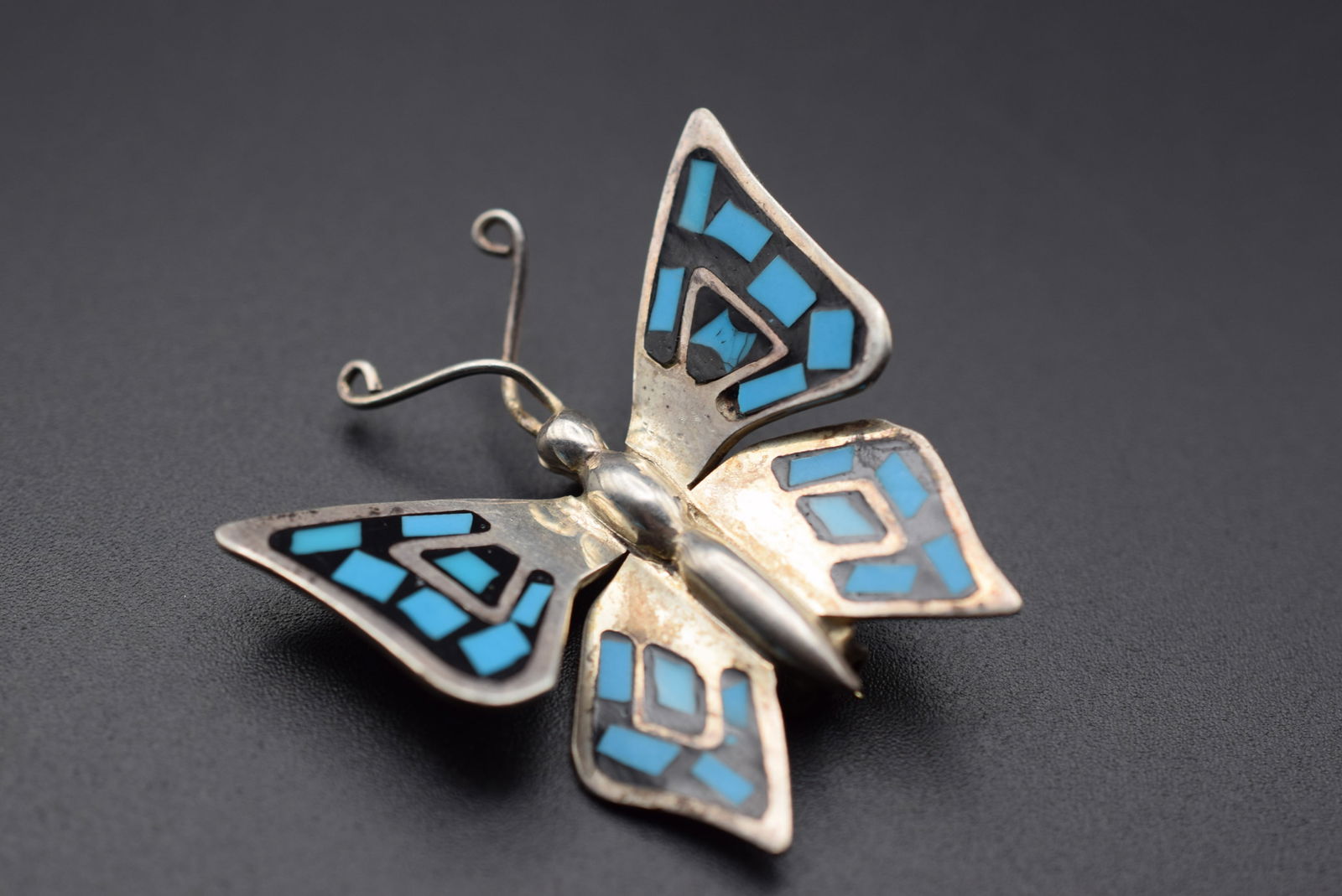 Enamel Sterling Silver 925 Butterfly Brooch Pin Mexico Lot 121 (1 of 3)