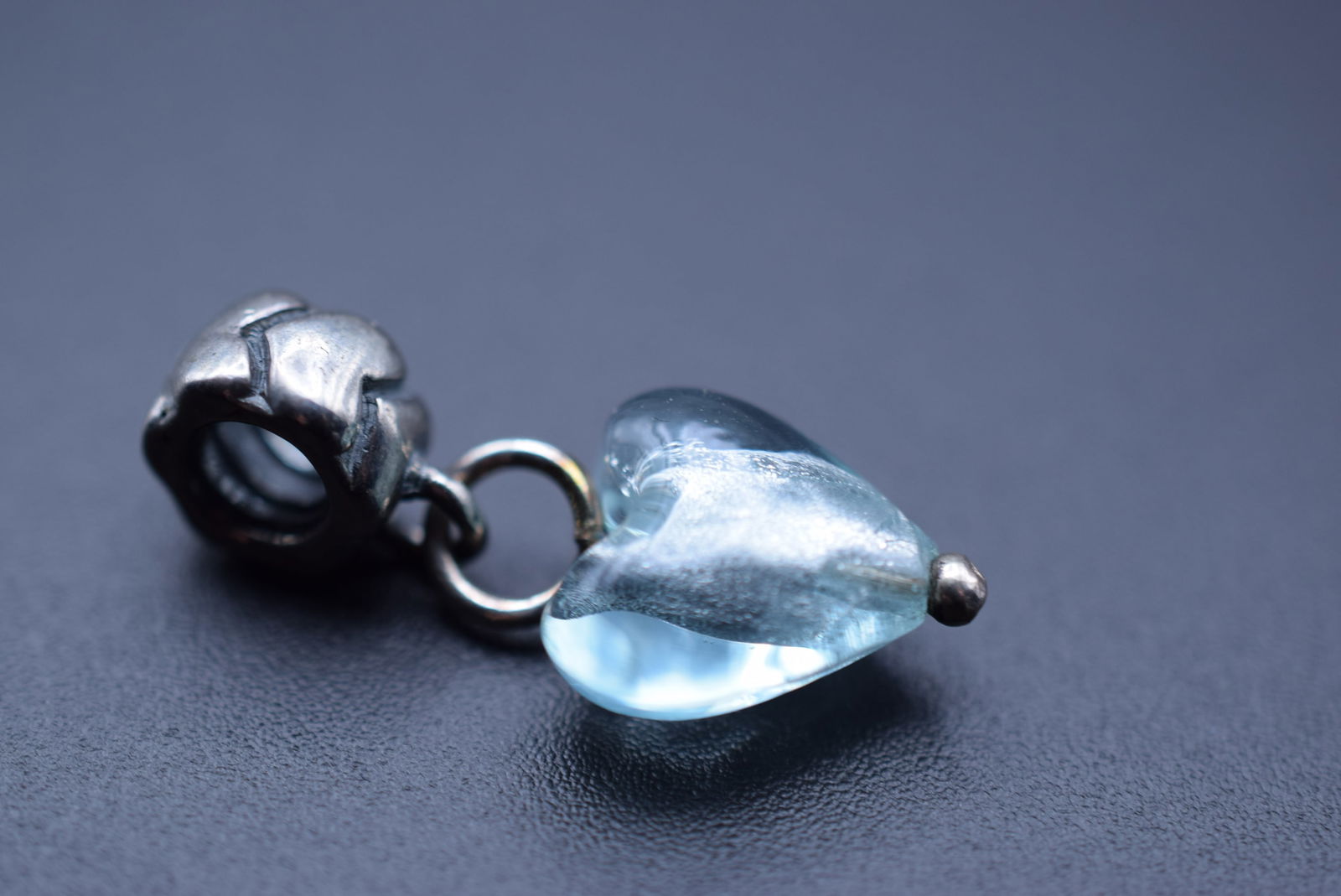 Bacio Sterling Silver 925 Murano Glass Heart Charm for Pandora Lot 139 (1 of 3)