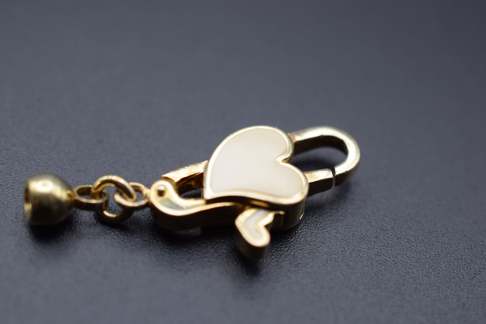 Sterling Bacio Enamel Heart Charm Vermeil Silver 925 Italy Pendant Lot 140 (1 of 3)