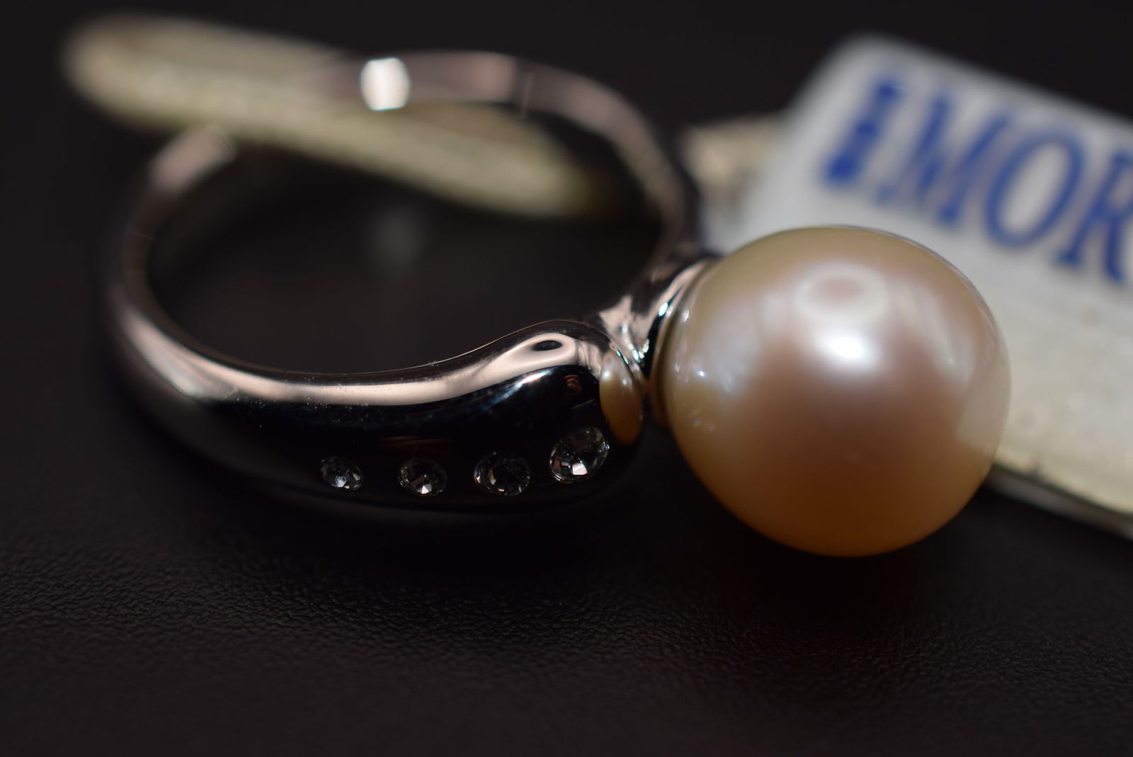 Morellato Venice Italy CZ Pearl Ring Size 6.25 Lot 153 (1 of 10)