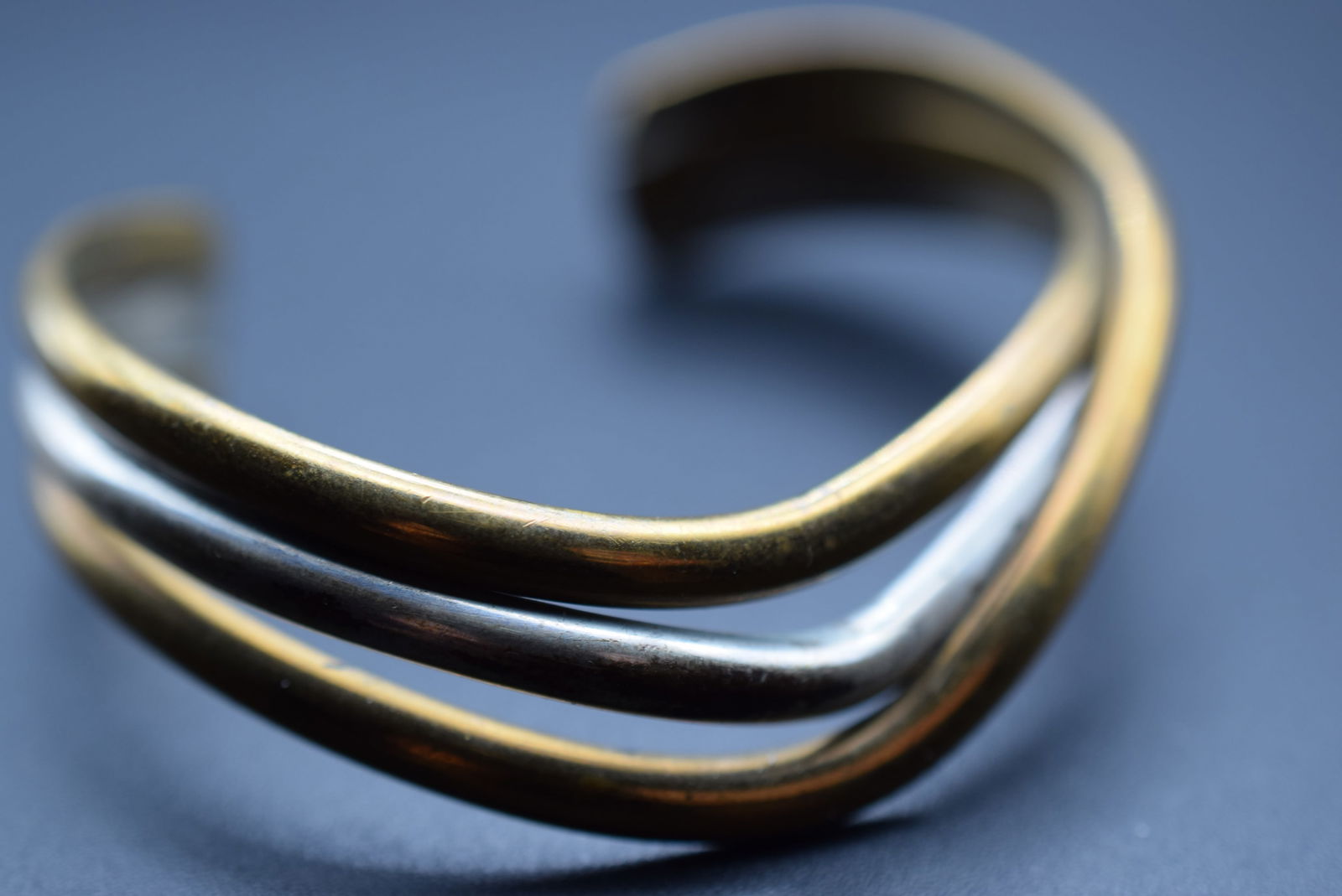 Renee Lepre Sterling Brass Vintage Signed Bracelet Lot# DG 187 (1 of 4)