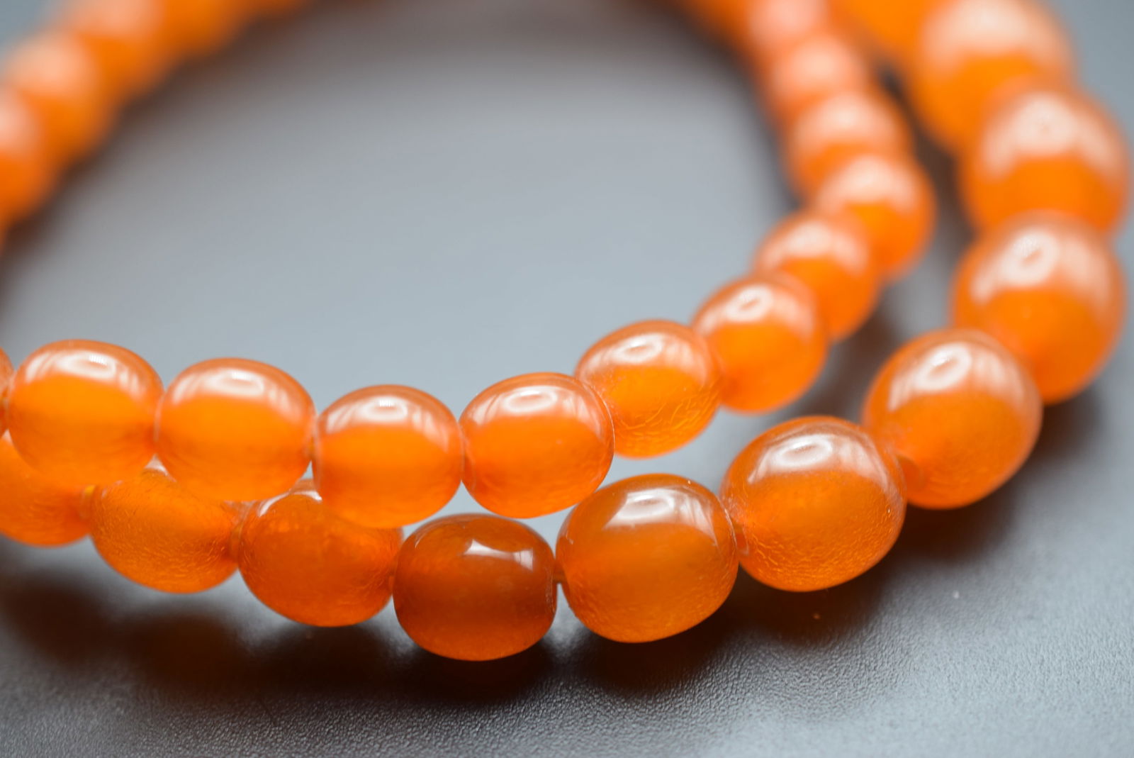 Polished Amber Necklace Vintage Lot# DG 191 (1 of 6)