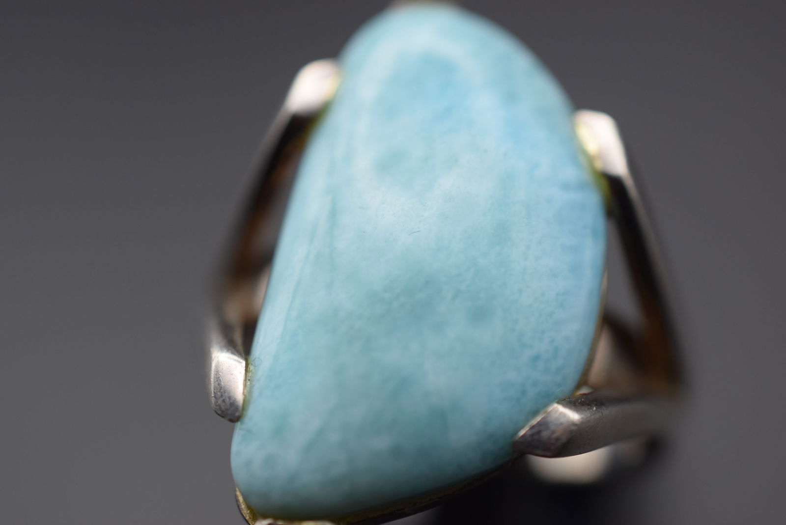 WOW Larimar Sterling Silver 925 Ring Size 9.25 Lot 207 (1 of 8)