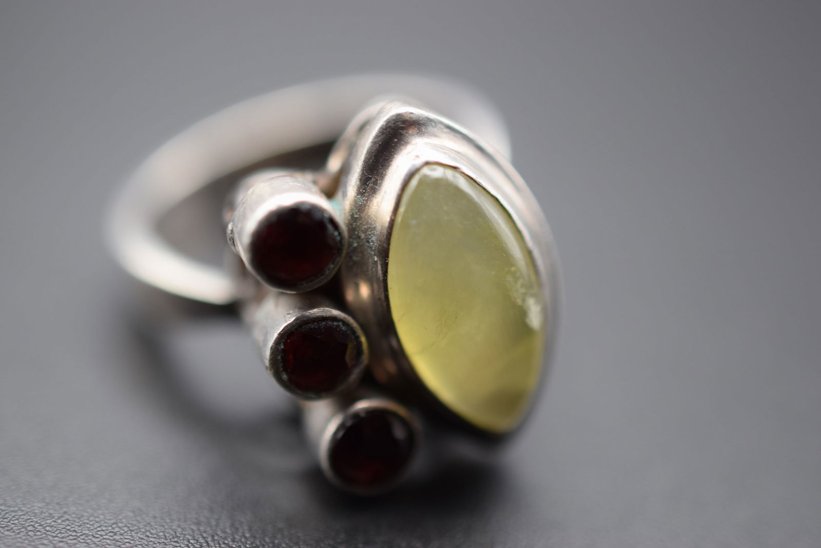 Labradorite Garnet Sterling Silver 925 Ring Size 7.5 Lot 210 (1 of 5)