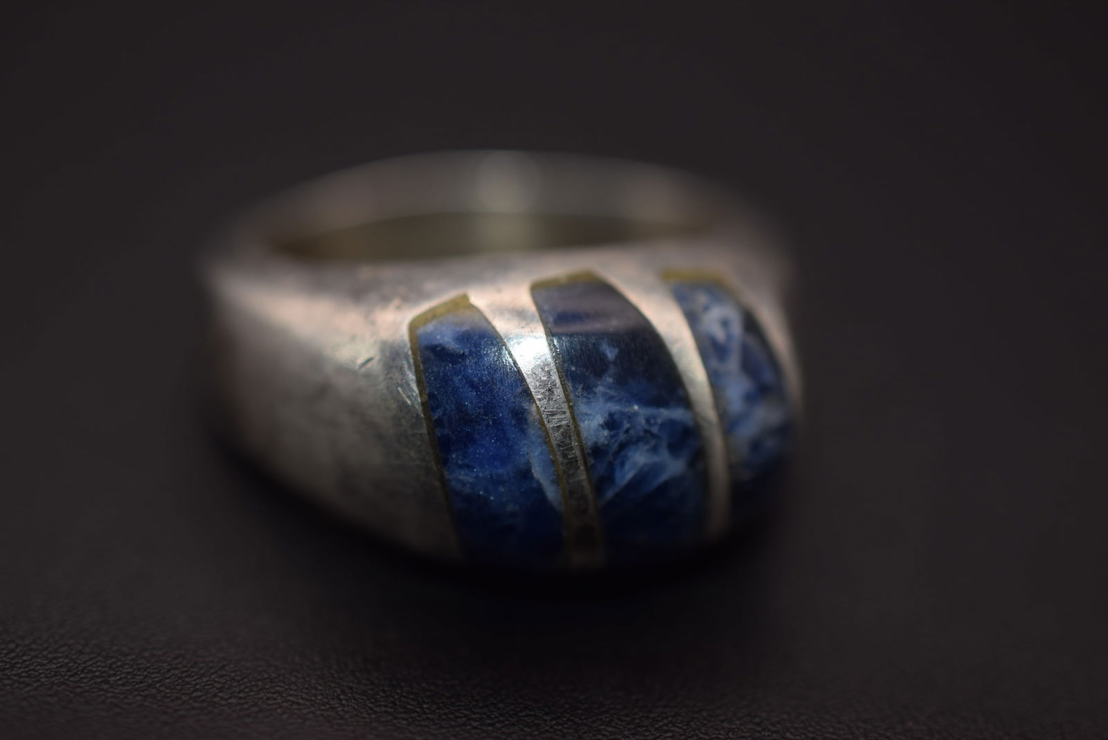 Inlaid Quartz Sterling Silver 925 Ring Size 8.75 Lot 212 (1 of 3)