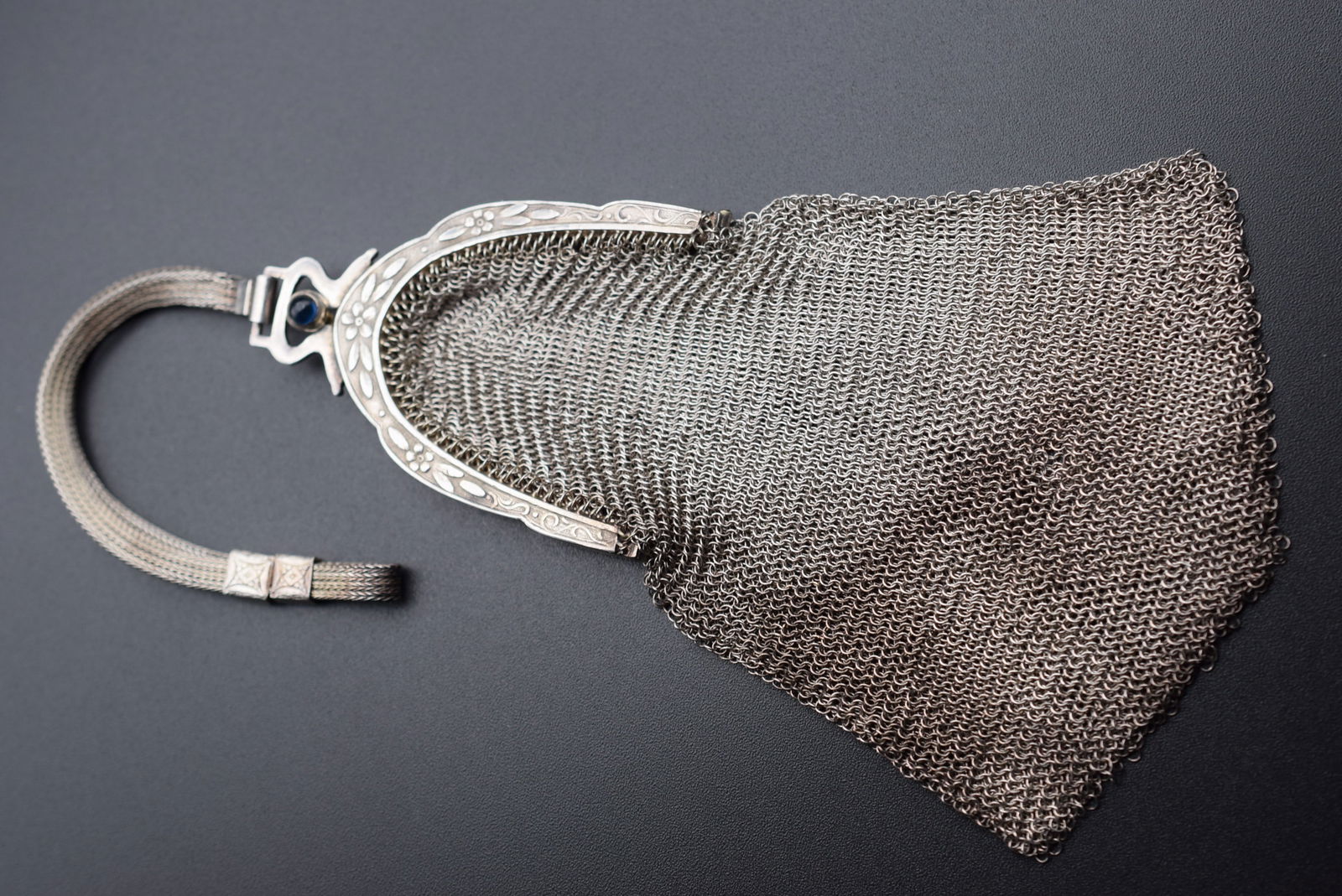 Sterling Chain Mail Mesh Coin Purse Vintage Lot# DG 231 (1 of 10)