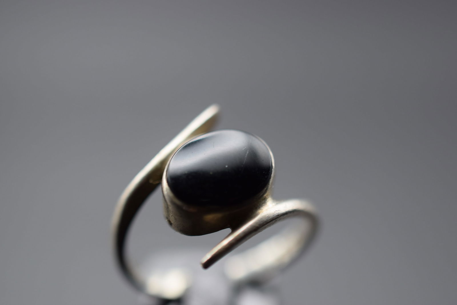 Onyx Sterling Silver 925 Ring Size 7.25 Lot 246 (1 of 5)