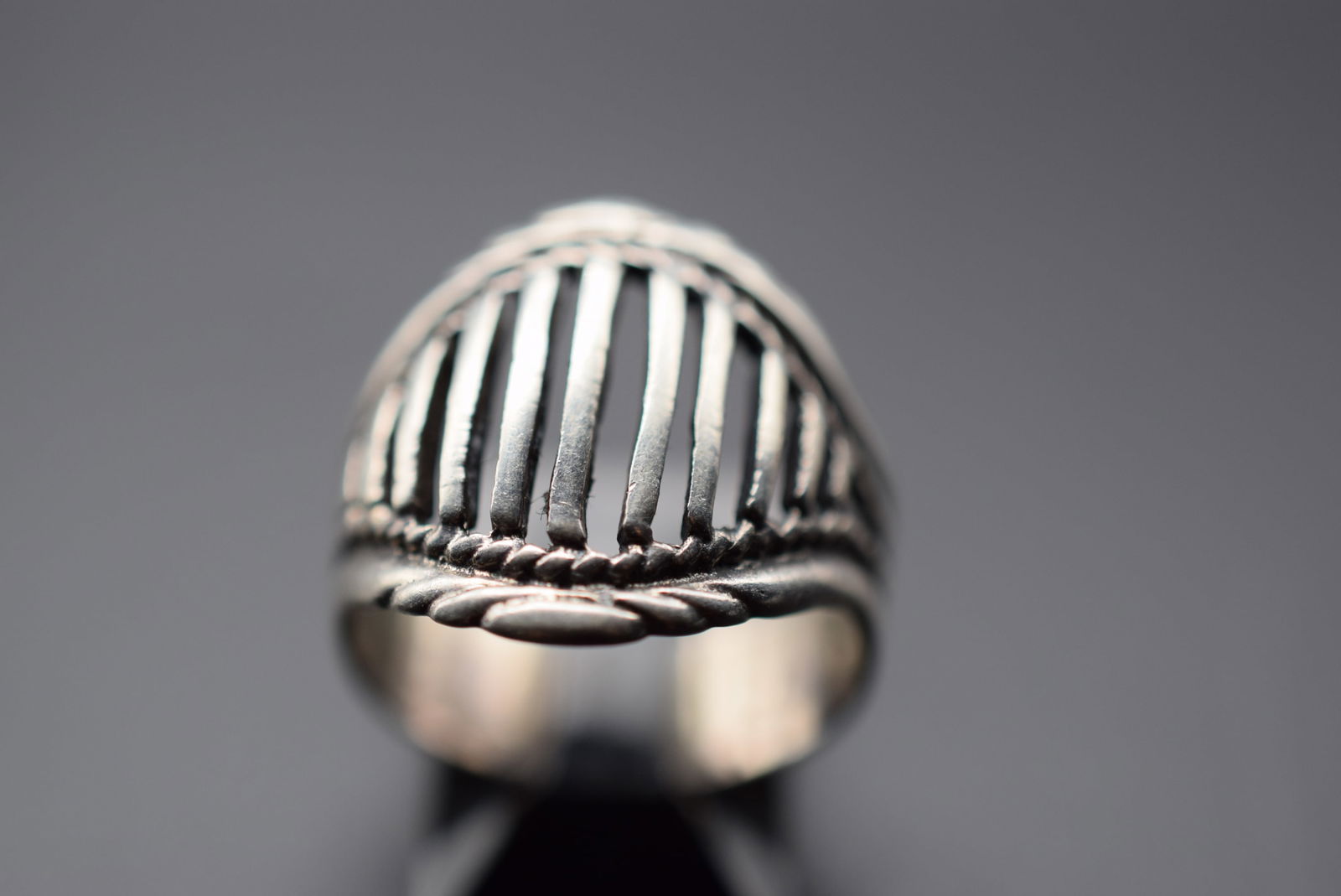 Knights Face Mask Sterling Silver 925 Ring Size 7 Lot 247 (1 of 4)