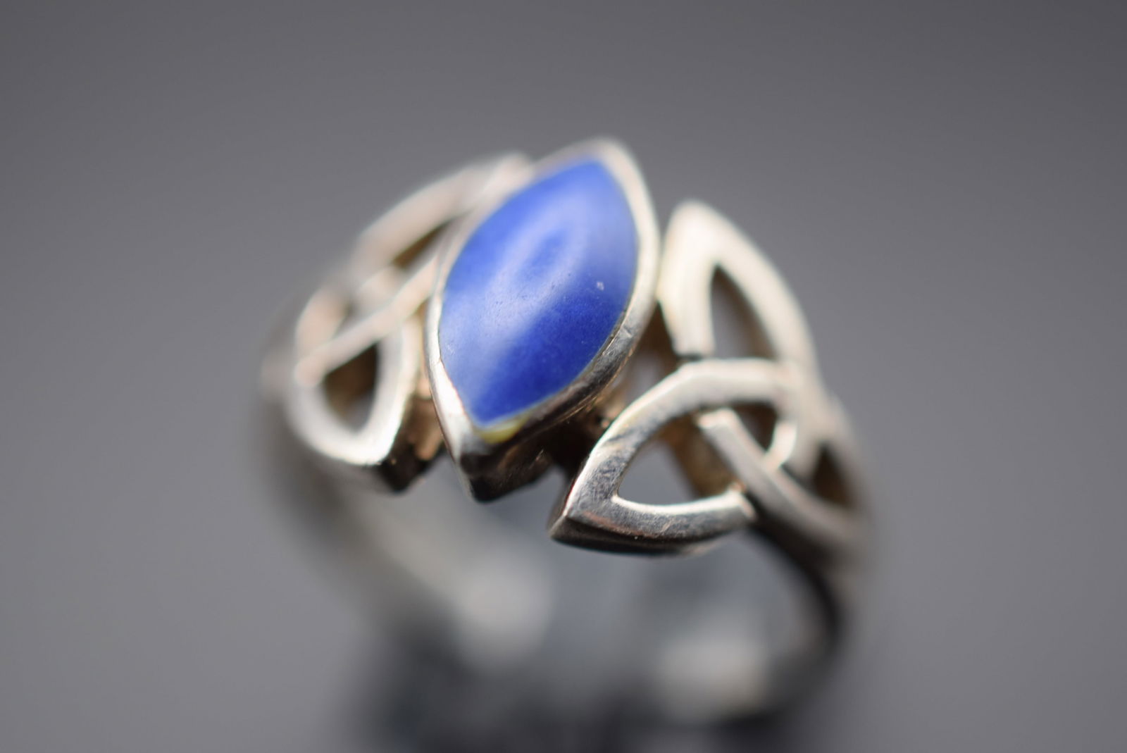 Celtic Enamel Sterling Silver 925 Ring Size 6 Lot 259 (1 of 5)