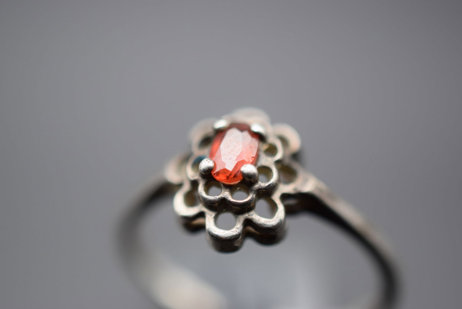 Garnet Sterling Silver 925 Ring Size 9 Lot 288 (1 of 5)