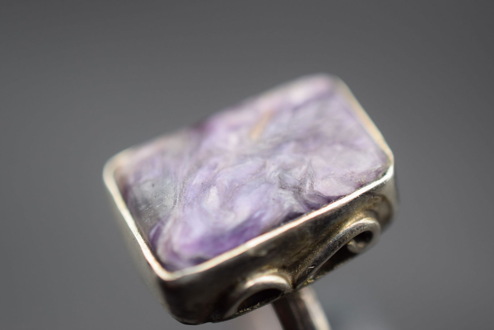 Amethyst Stone Sterling Silver 925 Ring Size 5.75 Lot 290 (1 of 6)