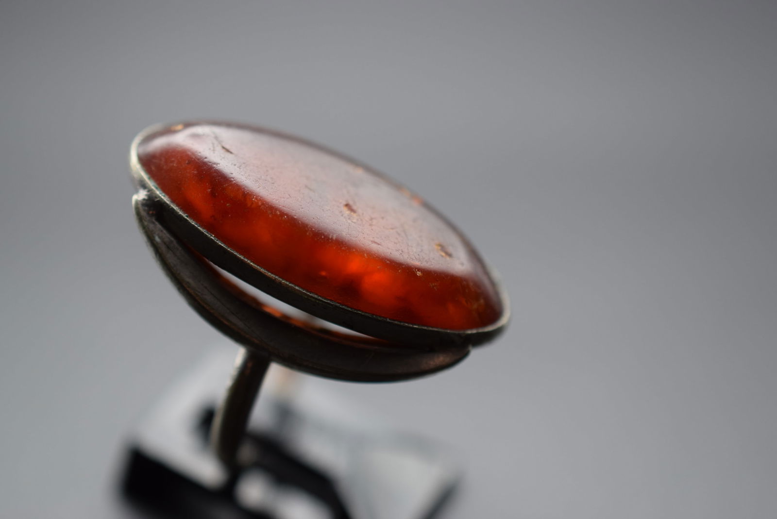 Russian Amber Huge Baltic Amber Sterling Silver 925 Ring Size 7 Lot 310 (1 of 9)