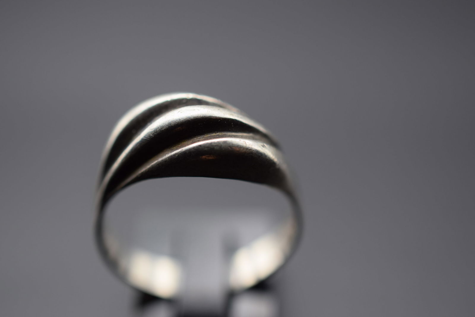 Modernist swirl Sterling Silver 925 Ring Size 7 Lot 313 (1 of 5)