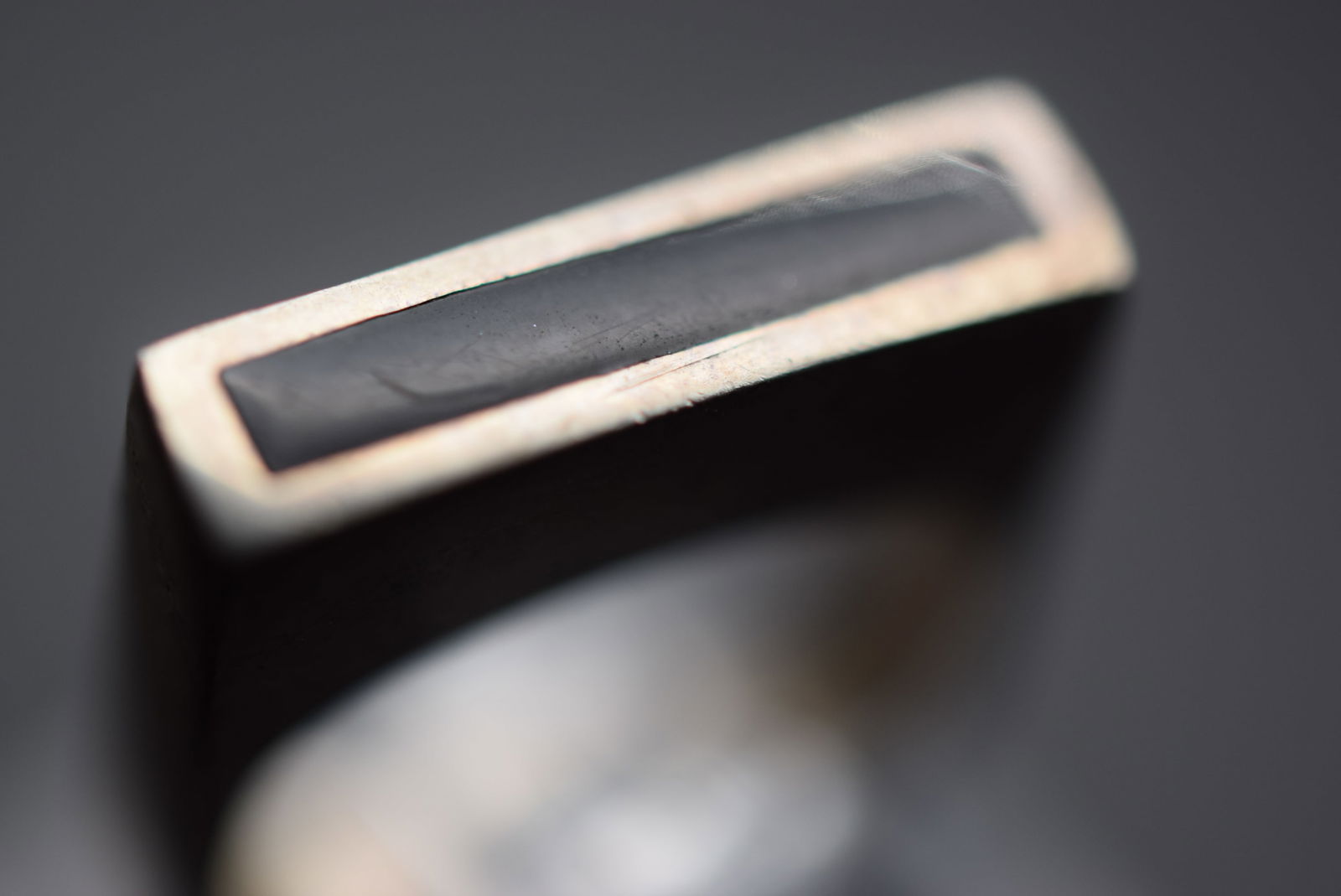 Onyx Square Set Wimel Vintage Sterling Silver 925 Ring Size 2.25 Lot 365: Onyx Square Set Wimel Vintage Sterling Silver 925 Ring Size 2.25 Weighs 5.49 grams Top measures 1/4" wide signed Wimel Sterling