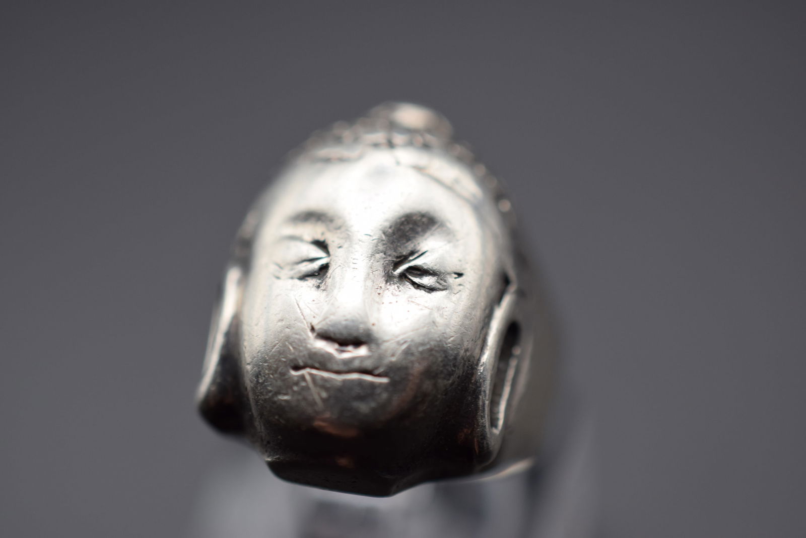 Vintage Buddha Sterling Silver 925 Ring Size 5.5 Lot 387 (1 of 7)