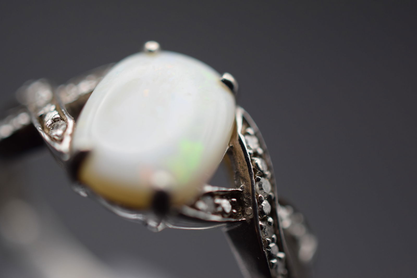 Fire Opal Sterling Silver 925 Ring Size 8.5 Lot 398 (1 of 7)