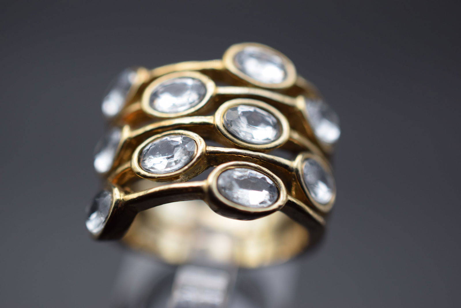 Full Finger Statement Cocktail Ring Size 9 Lot 428 (1 of 5)