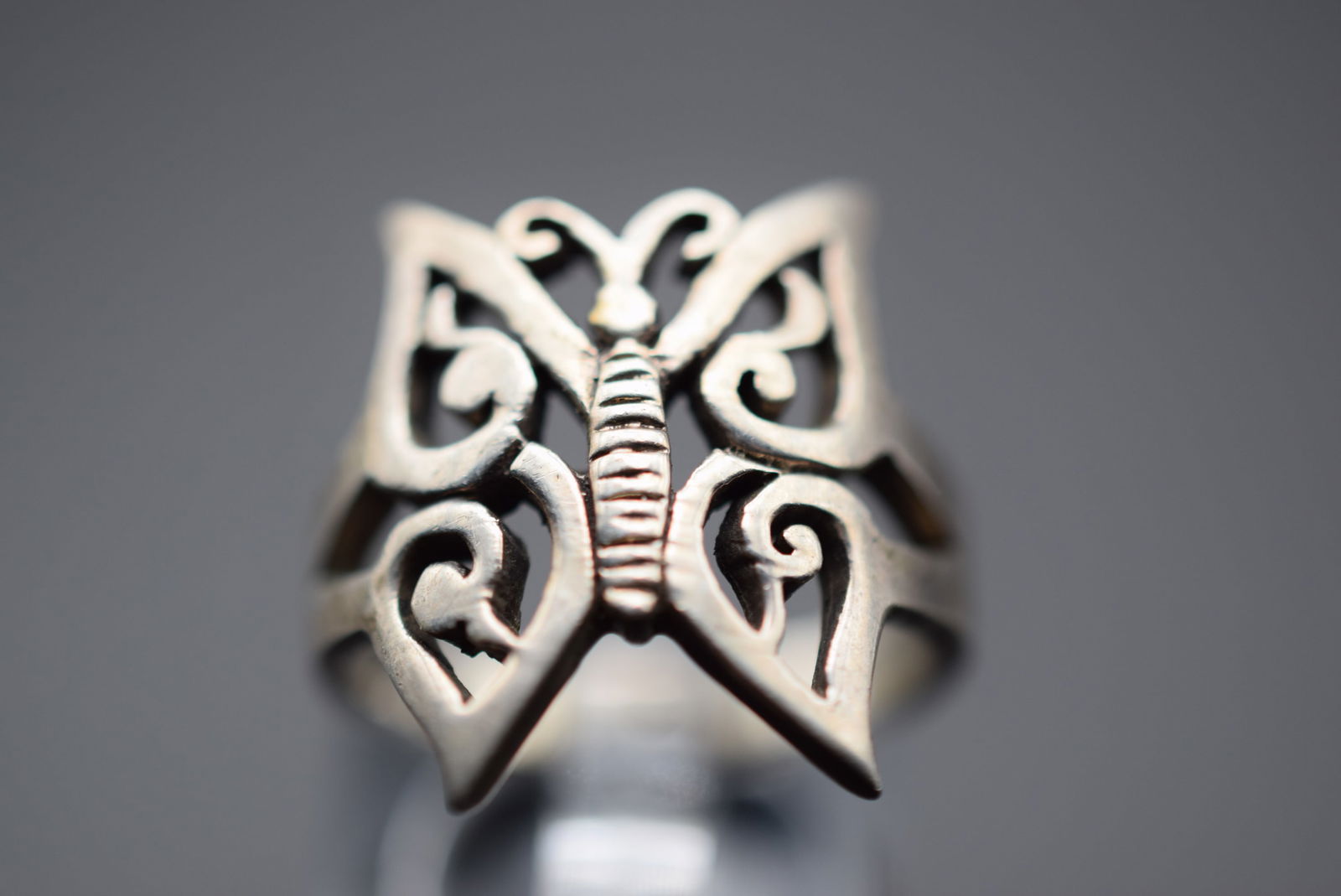 Butterfly Sterling Silver 925 Ring Size 7.75 Lot 459 (1 of 4)