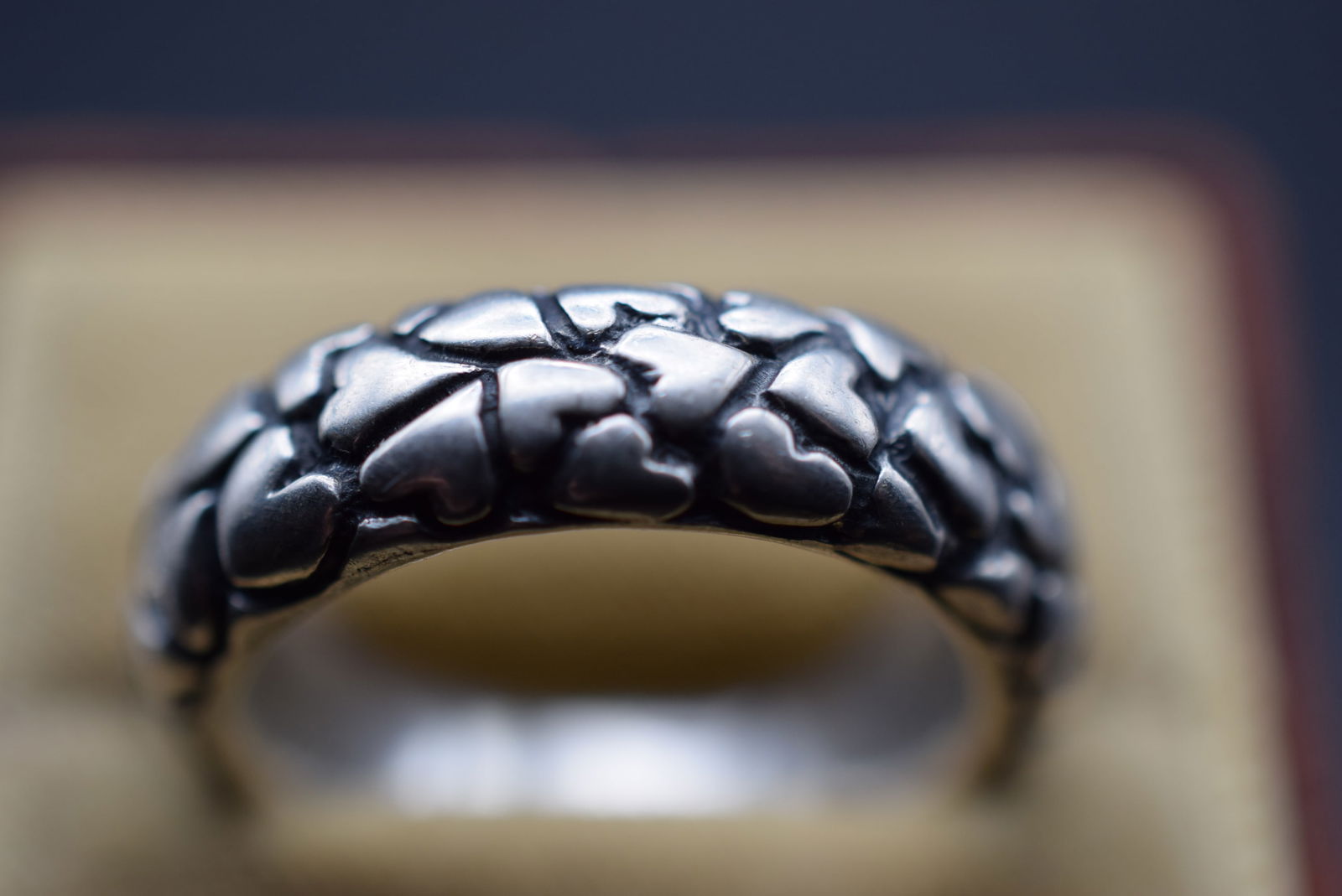 Pandora Forever Love Hearts THICK Sterling Silver 925 Ring Size 8 Lot 483 (1 of 4)